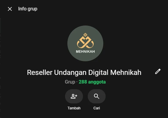 Bukti Komunitas Grup WhatsApp Reseller mehnikah