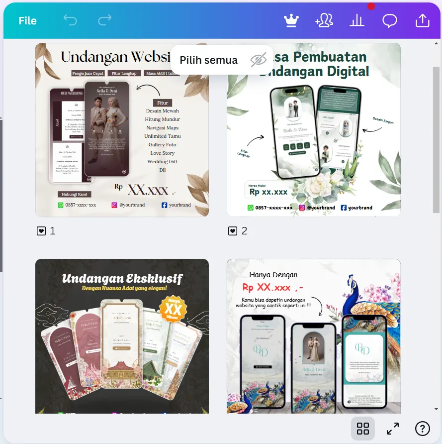 Materi Promosi Canva Siap Pakai untuk Reseller mehnikah